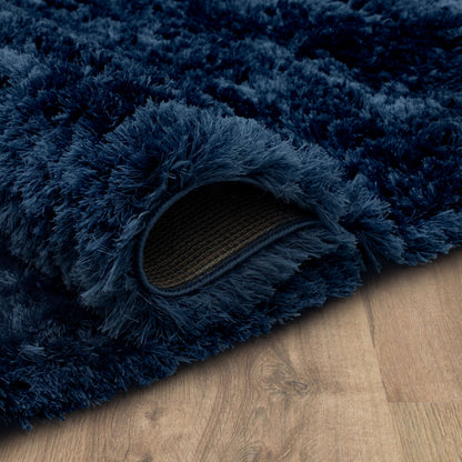 Karastan Billow Shag Blue Area Rug