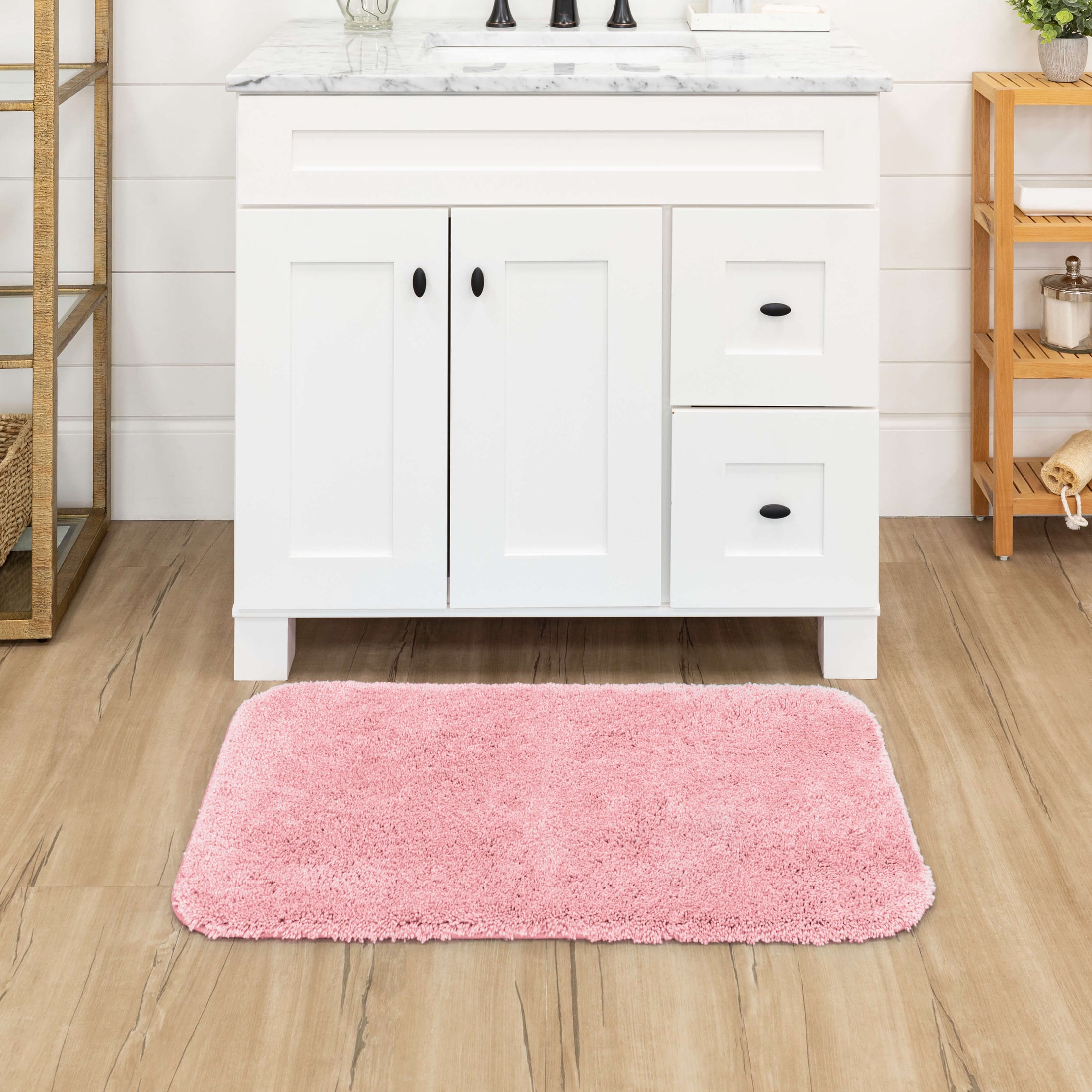 Adelaide Rose Pink Bath Mat – Covered By Rugs