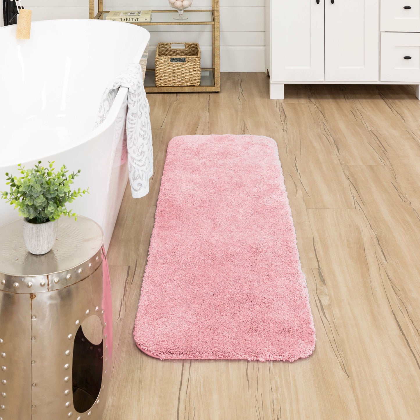 Adelaide Rose Pink Bath Mat – Covered By Rugs