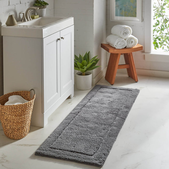 Chalice Gray Bath Mat – Covered By Rugs